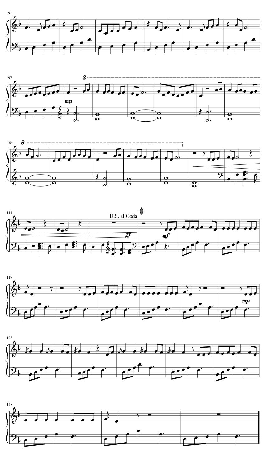 Sheet nhạc Fake Love 4